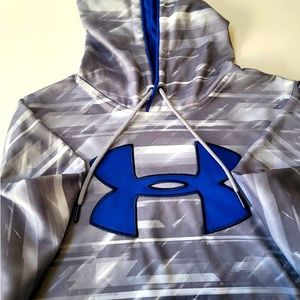 Under Armour blue and gray hoodie